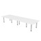 Skutchi Designs 45 in W, 120 in L, 29 in H, Engineered Wood Top, White HAR-REC-48119-PT-09 - alternate 1